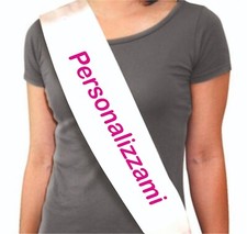 Fascia in raso Personalizzabile con Foto Testi e Immagini