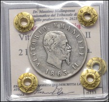 Kingdom of Italy 2 Lire 1863