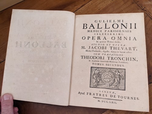 Libro antico gulielmi ballonii - libro, antico-gulielmi