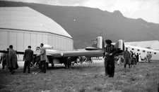 Airport Crowd Meeting Plane -