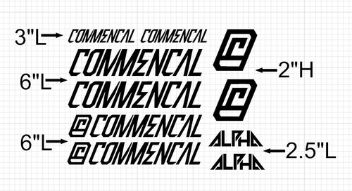 Decalcomanie commencal frame - decalcomanie,