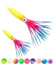 BLUEWING 10pz Shell Calamari Trolling Calamari Gonna Bulbo Calamari con Galleggiante Interno
