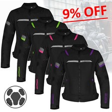 Giacca Donna Moto estiva protezioni Omologate Cordura Tessuto Mesh Traspirante