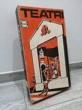 SARZI TEATRO DELLE MARIONETTE LEGNO BLU VINTAGE EPOCA ANNI 50/60 NUOVO MIB