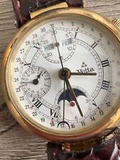 Vetta Cronografo Fasi Lunari datario periferico Automatico Placcato Oro