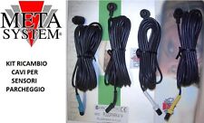 KIT RICAMBIO CAVI SENSORI PARCHEGGIO METASYSTEM ACTIVE PARK 4/14 ORIGINALI