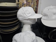 Berretto 100% COTONE con visiera Made in Italy  Mis. 57 e 60 sc.30% TINTA BIANCO