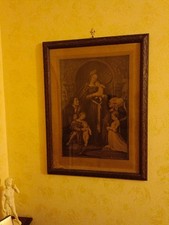 Quadro litografia "Die Madonna von Hans Holbein" dal 1800