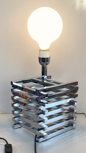Lampada tavolo cromata r - tavolo,