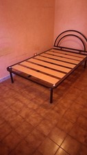 Letto Piazza E 1/2 con Doghe in Legno Ortopedica 120 x 130cm + Materasso Ennerev