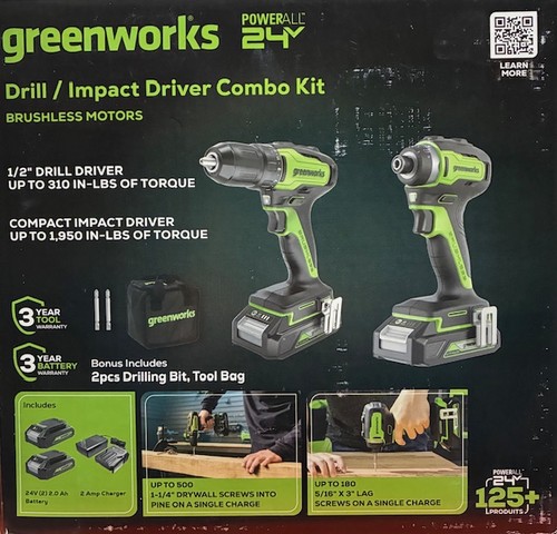 Greenworks 24v max trapano - greenworks,