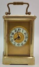 Orologio Antico Da Carrozza-Epoca '800 in Ottone - Perfettamente Funzionante 