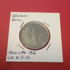 Vaticano Moneta 100 Lire 1956 Pio XII