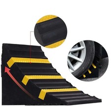 Zeppa Cuneo Blocca Ruote Ferma Ruote in Gomma Dura Ferma Ruota Catarifrangenti