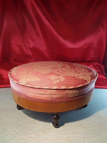 Antico sgabello biedermeier - sgabello,