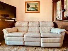 DIvano vera pelle 3 posti ampi e 2 relax 