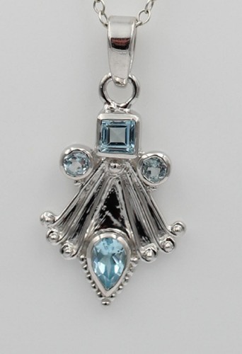 Pendente blu topazio da - topazio,
