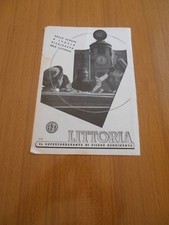 1937 LITTORIA CARBURANTE AGIP DISTRIBUTORE ANTICO EPOCA POMPA BENZINA PUBBLICITA