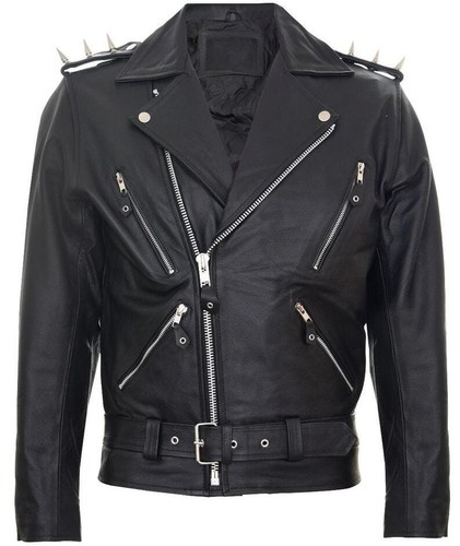Giacca uomo metal spikes moto - giacca,