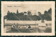 Brindisi Città Villa Cocotò Barche cartolina RB6071