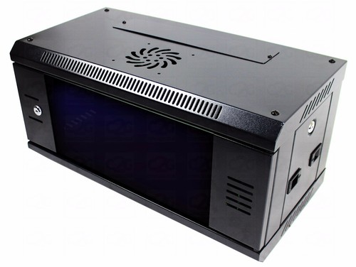 Armadio rete nero - rete, 6u