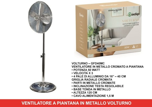 Ventilatore piantana metallo - a,