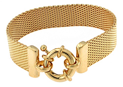 Bracciale milanese oro doublé - bracciale,