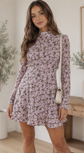 Mini abito zara floreale - zara, m