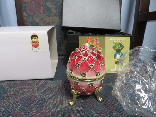 Rosso faberge uovo - uovo, portagioie