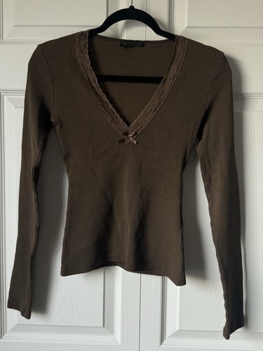 Top zara pizzo scollo - top,