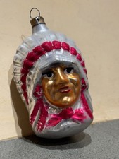 Antica palla di Natale indiana con pigne pinecone indian vintage radko