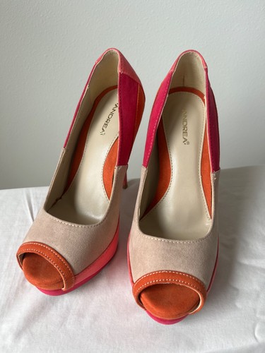 Andrea colorblock peep toe - andrea,