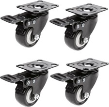 Lowtu 4 Ruote girevoli da 70mm, Ruote per Mobili, Portata 400 kg