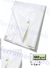 TELO TELONE BIANCO 650GR COPERTURA BARCA LEGNAME PVC RINFORZATO PESANTE OCCHIELL