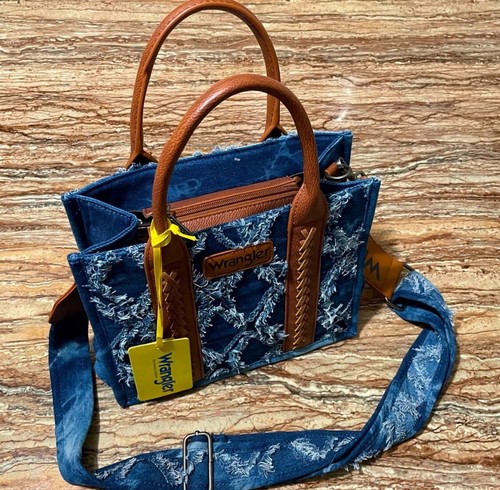 Borsa wrangler blu denim - wrangler, tote