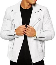 Giacca da motociclista bianca