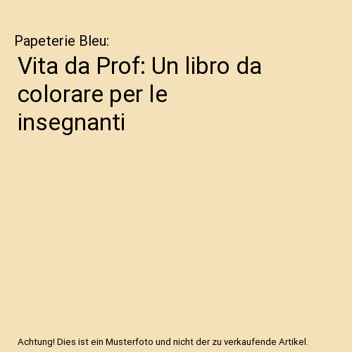 Vita prof libro da - vita,