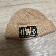 Cappello invernale nuovo senza etichette nuovo ordine mondiale Adidas marrone beige berretto WWE WCE acrilico
