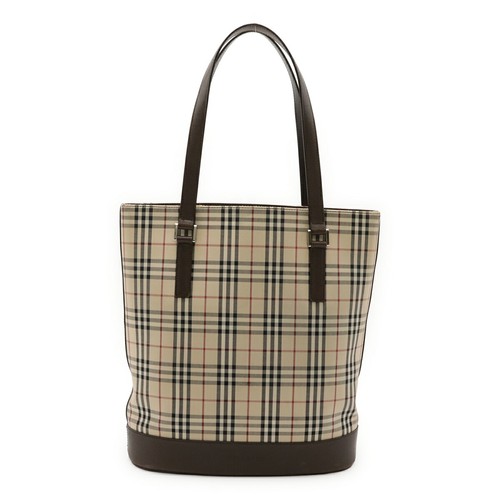 Burberry check canvas leather - burberry,