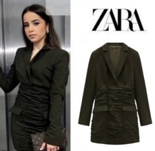 NWT ZARA Dark Khaki Green