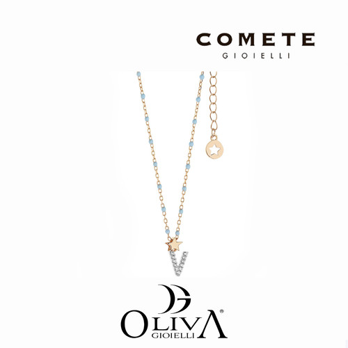 Collana comete stella lettera - collana,