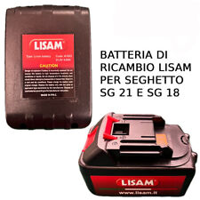 BATTERIA RICAMBIO 21V 4Ah PER SEGHETTO POTATORE ELETTRICO SG21 E SG18 LISAM
