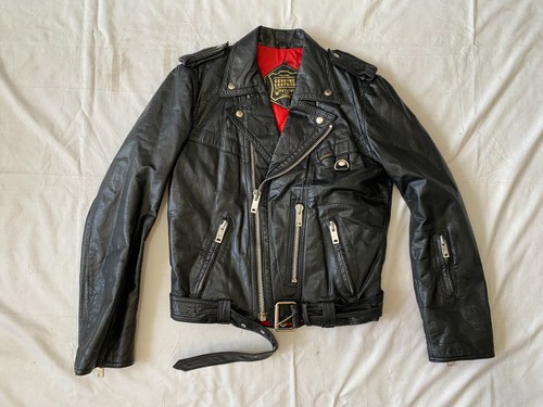 Giacca pelle moto - pelle, vintage
