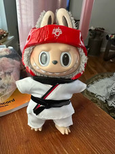 Ciondolo bambola vestito taekwondo 3 pezzi tuta sportiva vestiti cintura karate costume set