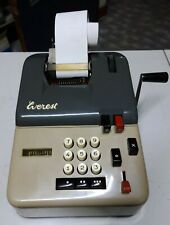 EVEREST PLURIMA CALCOLATRICE A MANOVELLA DEL 1959  VINTAGE OLD CALCULATOR ITALY
