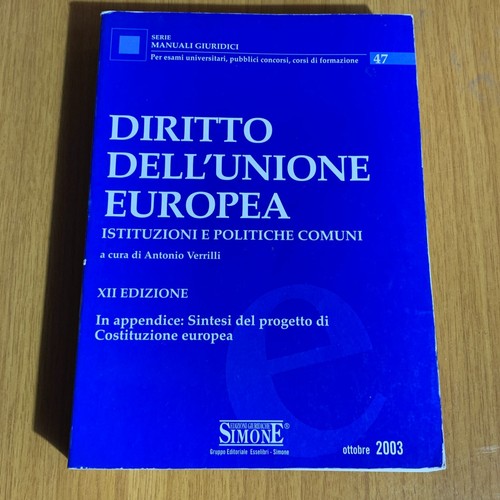 Diritto dell unione europea - diritto, dell'unione
