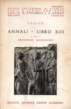 ANNALI - LIBRO XIII - TACITO - Letteratura latina - Latino - Testo - Classici 