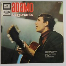 disco ADAMO Lp33 -Adamo  a L'Olympia  1965 -FELP 295 Lp 33-