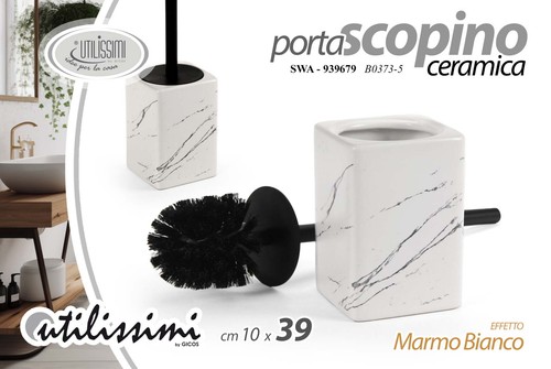 Portascopino water ceramica - portascopino,