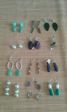 stock orecchini pietre dure ed